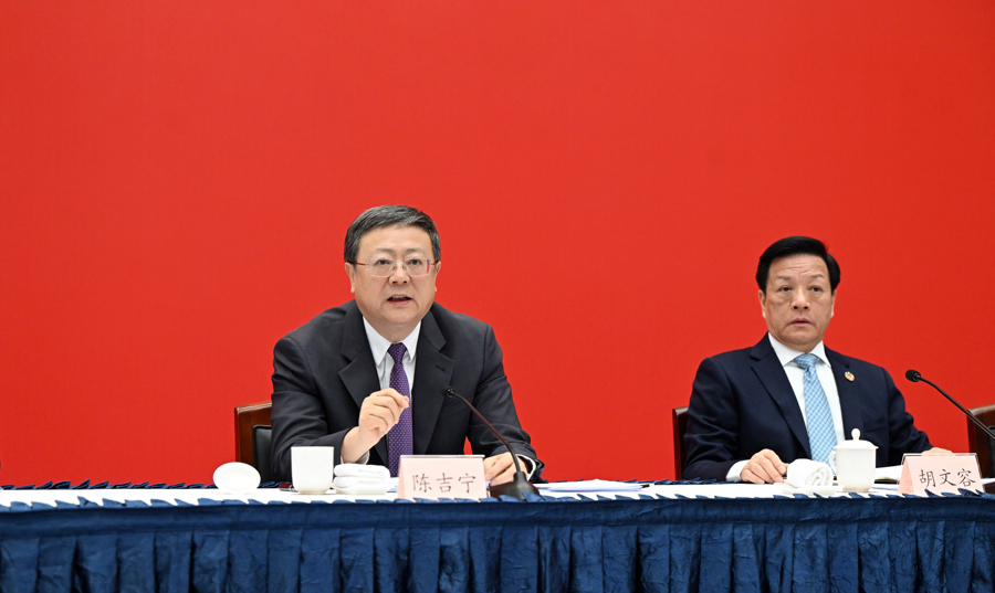 昨天，市委書記陳吉寧參加市政協(xié)十四屆三次會(huì)議專題會(huì)議。 陳正寶 攝  .jpg