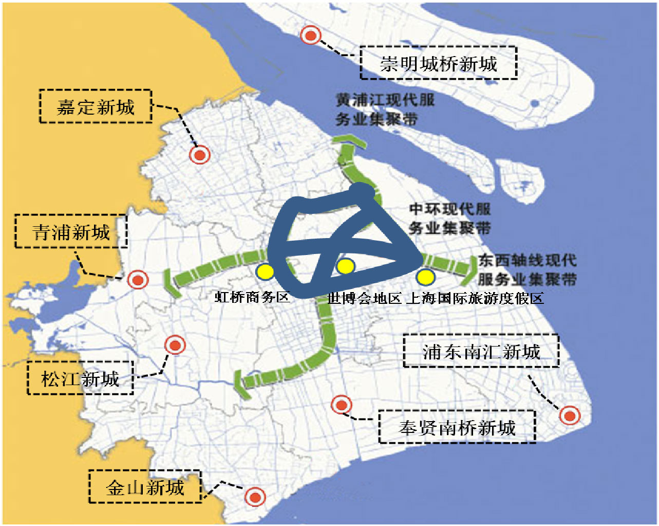 服務(wù)業(yè)總體布局圖 服務(wù)業(yè)總體布局圖
