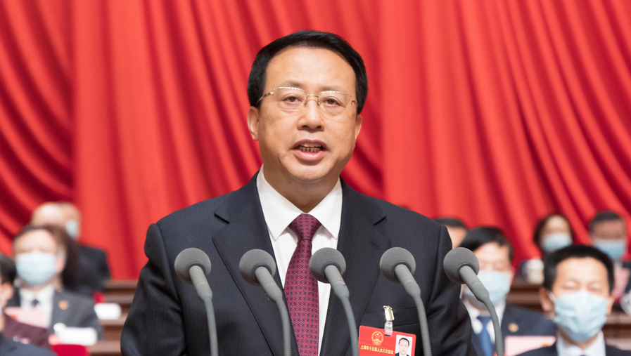 上海市第十五屆人民代表大會(huì)第六次會(huì)議開幕 上海市第十五屆人民代表大會(huì)第六次會(huì)議開幕