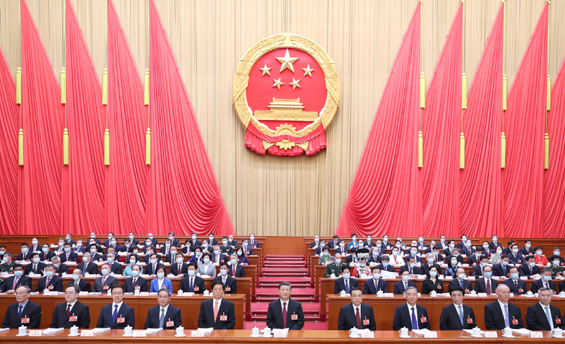 3月5日，第十四屆全國(guó)人民代表大會(huì)第一次會(huì)議在北京人民大會(huì)堂開幕。黨和國(guó)家領(lǐng)導(dǎo)人習(xí)近平、李克強(qiáng)、栗戰(zhàn)書、汪洋、李強(qiáng)、王滬寧、韓正、蔡奇、丁薛祥、李希、王岐山等出席會(huì)議。.jpg